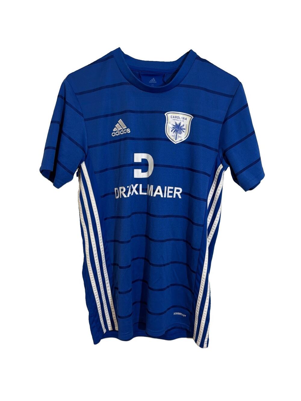 North Carolina Football Club Jersey Blue Adidas Aeroready Small NCFC